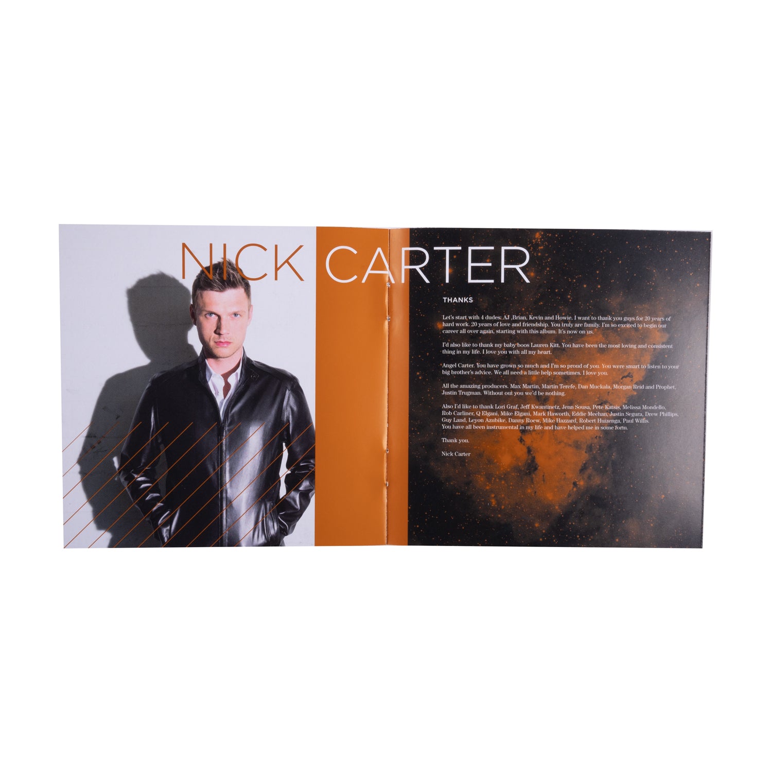 ニック・カーター Nick Cater 直筆サイン入りCDジャケット & 写真