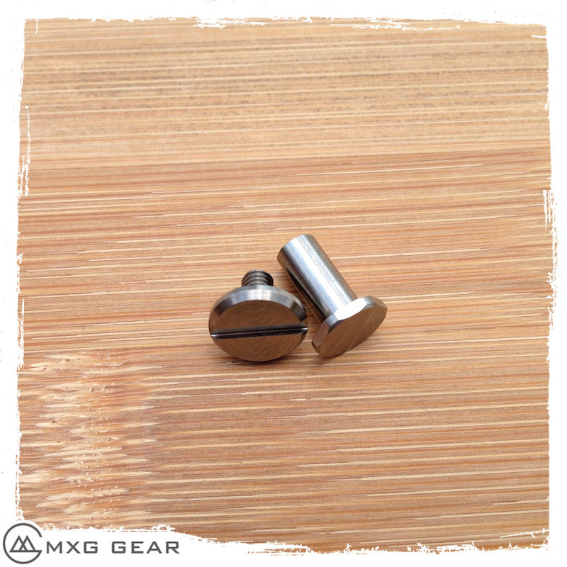 Custom Made Titanium Standoffs, Scale Screws and Clip for Zero