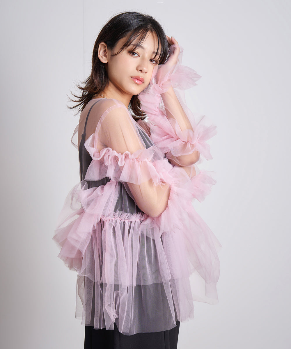 FRILL TULE TOP – My shawty