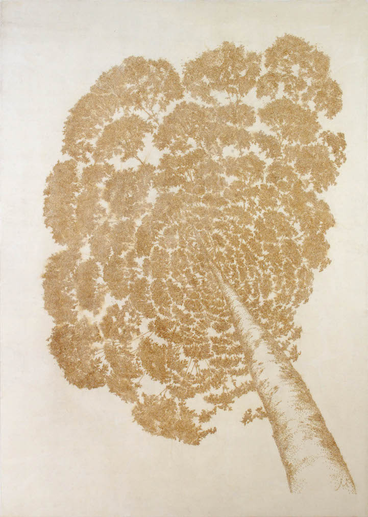 Reverse-Pointillism Landscapes: Artist Uses Incense to Burn