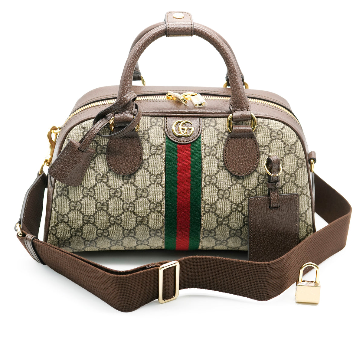 Gucci Beige GG Canvas Savoy Medium Bowling Bag | myGemma | Item