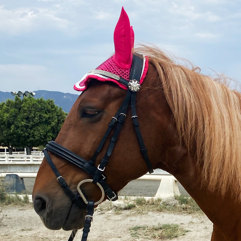 Fly Bonnet Glitter Sparkles Hot Pink Fushia – MyHorsesCloset