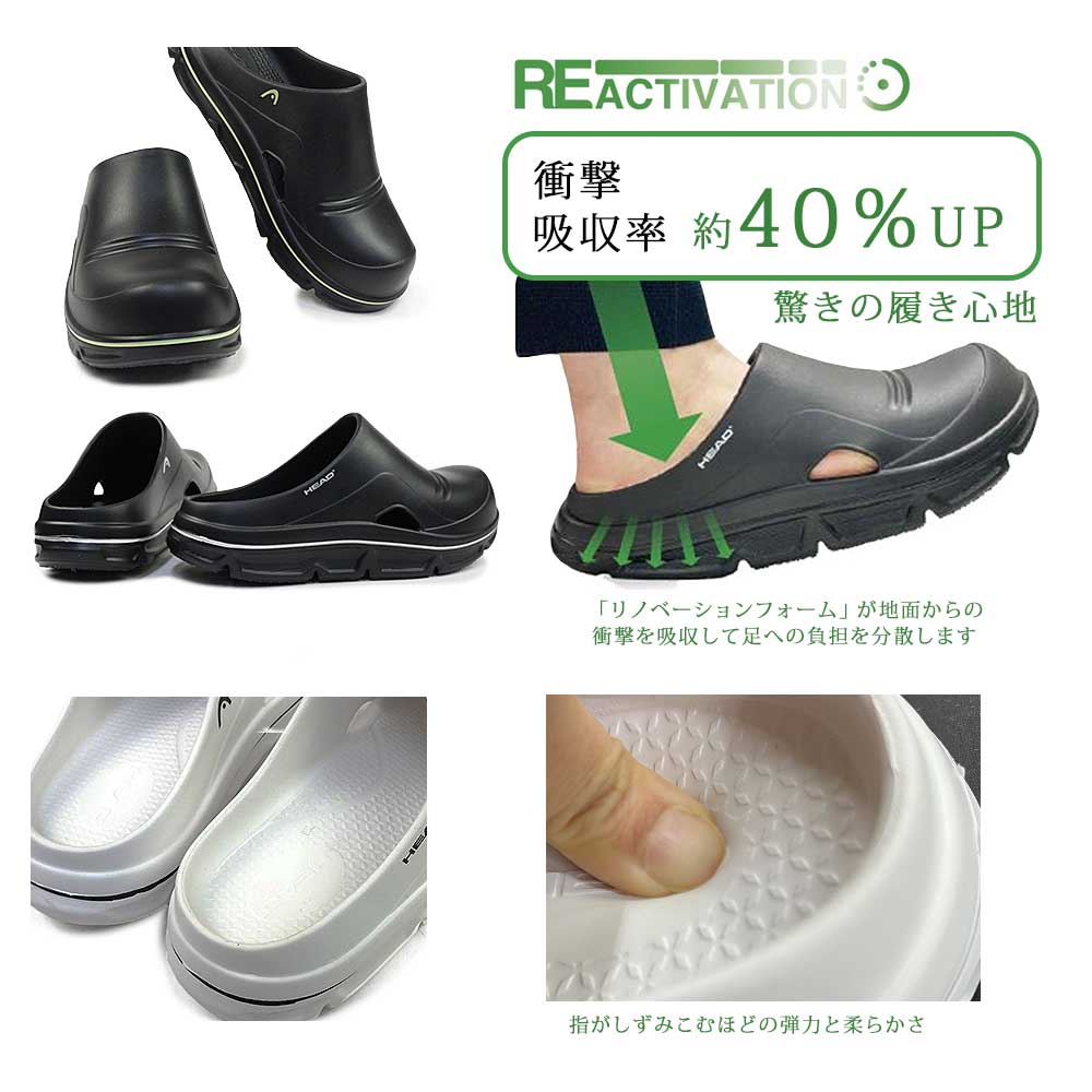 冬モノ最終処分】HEAD サンダル メンズ リカバリーサンダル HDM247