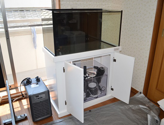 オーバーフロー水槽設置～マーフィード水槽～ | 生麦海水魚センター