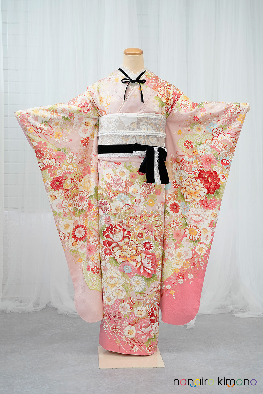 ™️ 振袖5点セット‼️フルセット 絞り お振袖セット‼️NO59 ™️ 振袖5