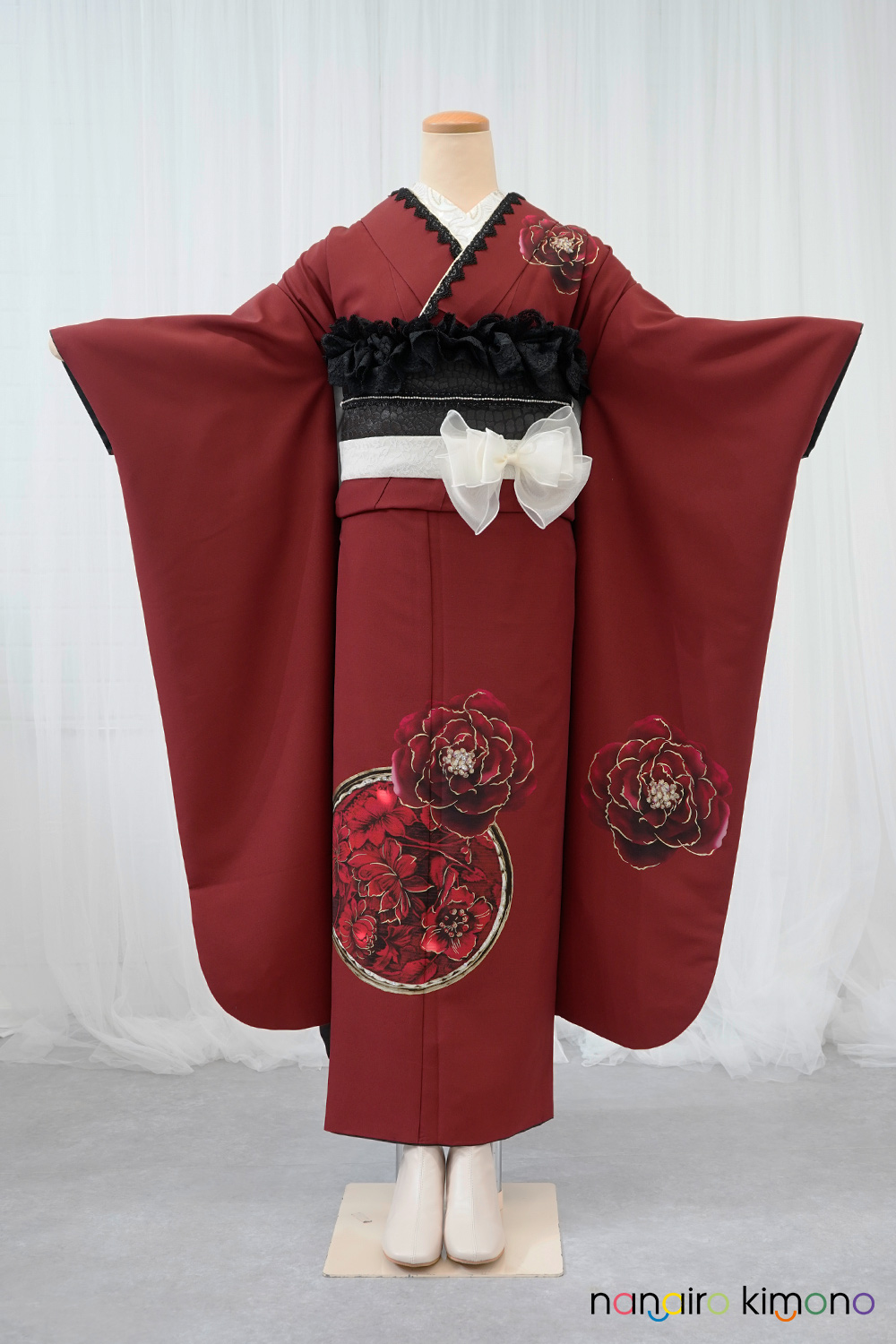 157~170センチぐらいの方が適応サイズ 振袖フルセット玉城ティナKI-