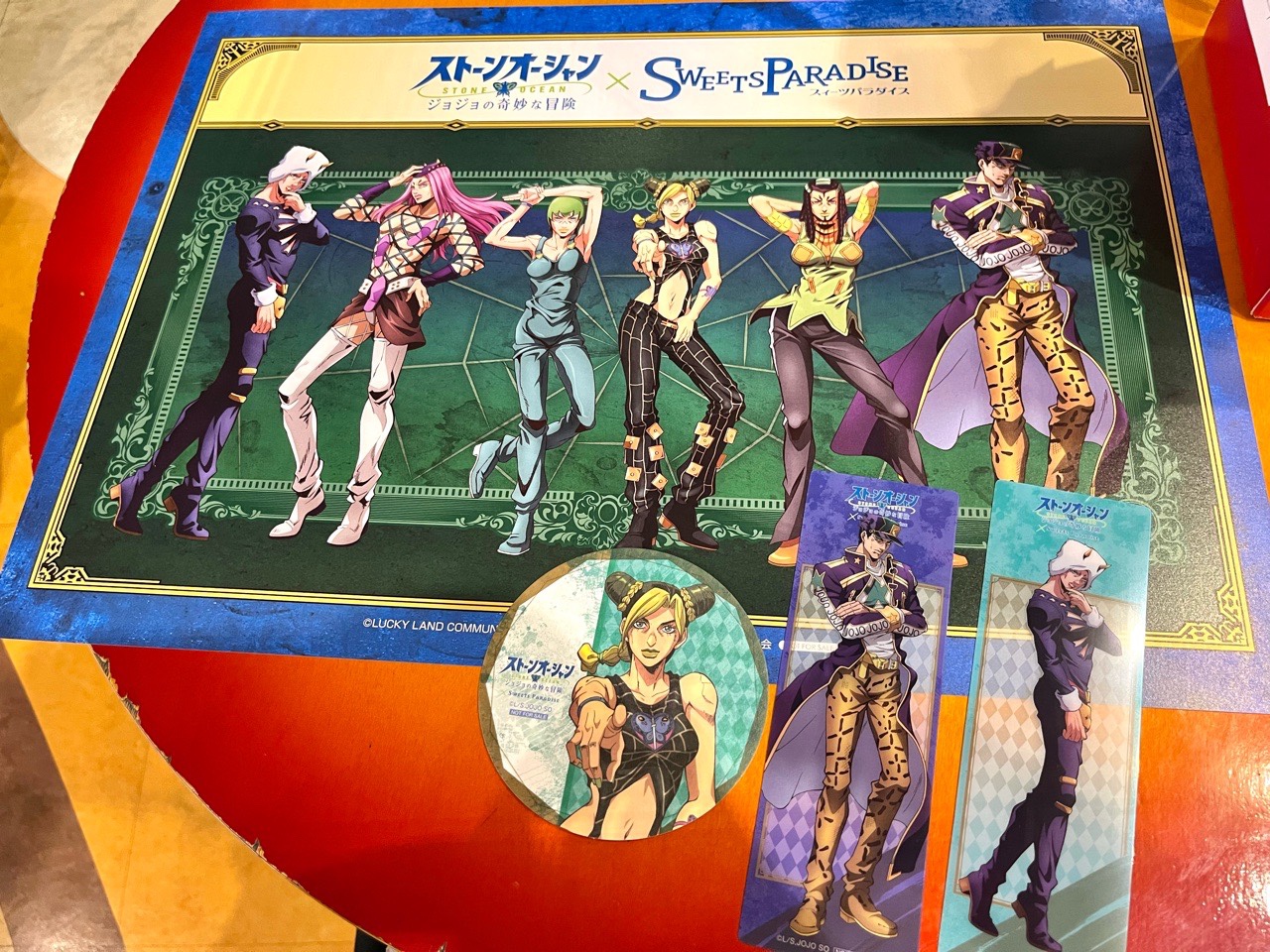 ジョジョの奇妙な冒険ストーンオーシャンコラボのスイパラに行ってき