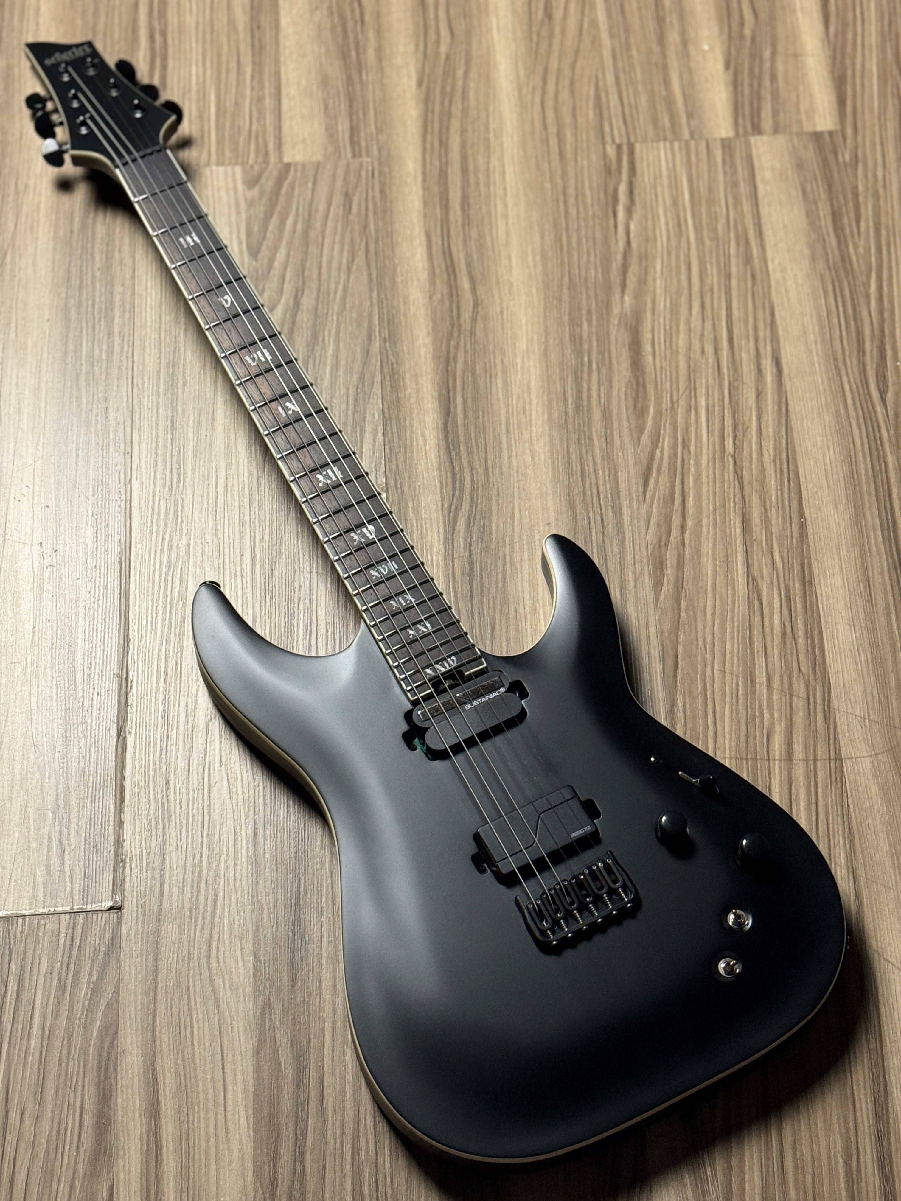 Schecter C-1 HT S SLS Evil Twin in Satin Black W23060627