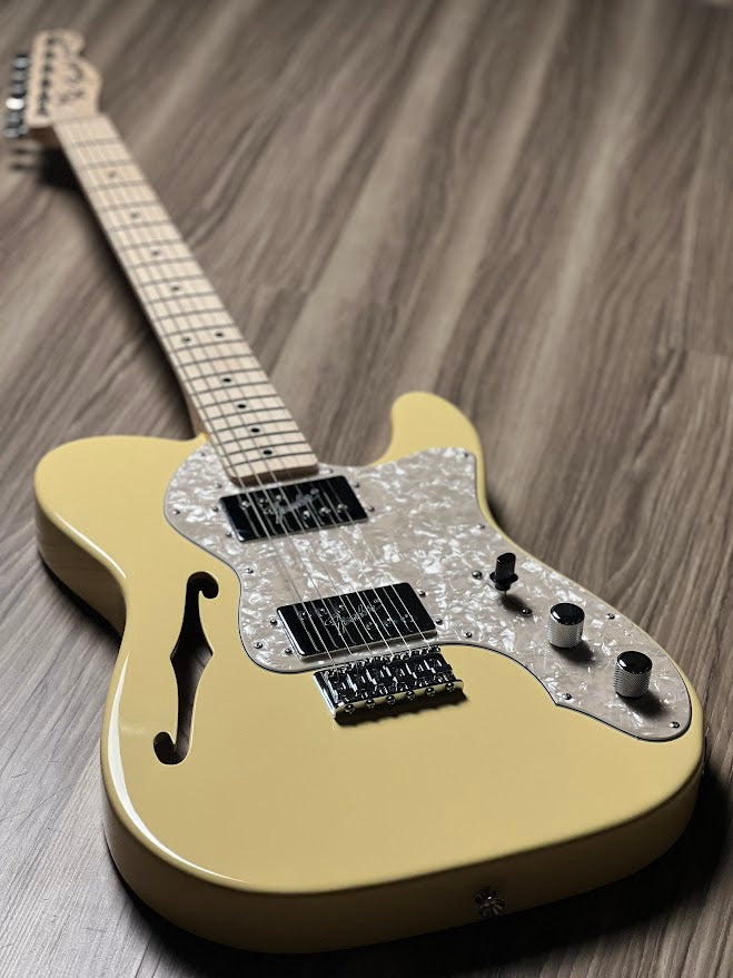 ギター FUJIGEN Telecaster Thinline white ♪Fujigen Telecaster
