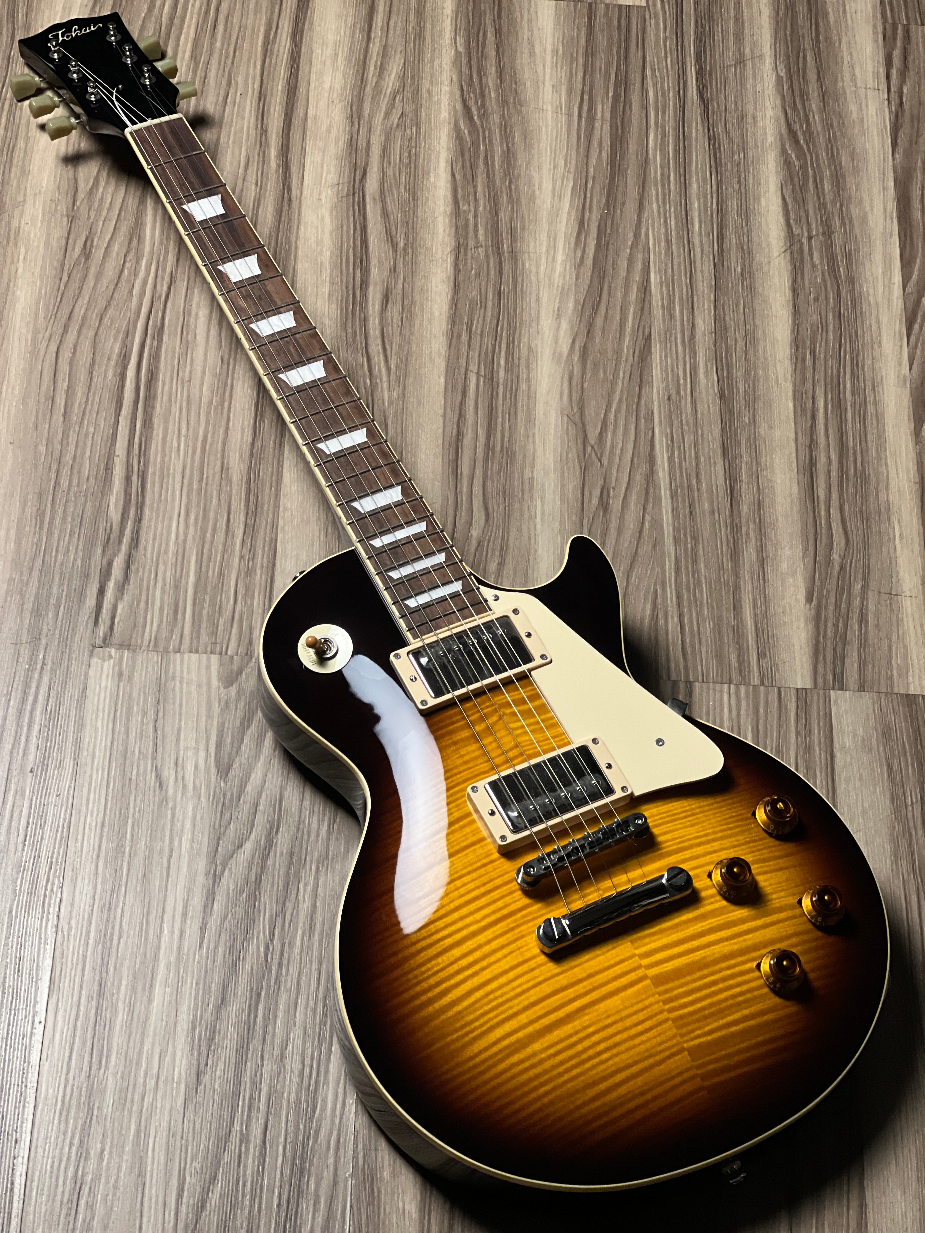 Tokai Love Rock LS-128F BS Vintage Series Japan in Brown Sunburst