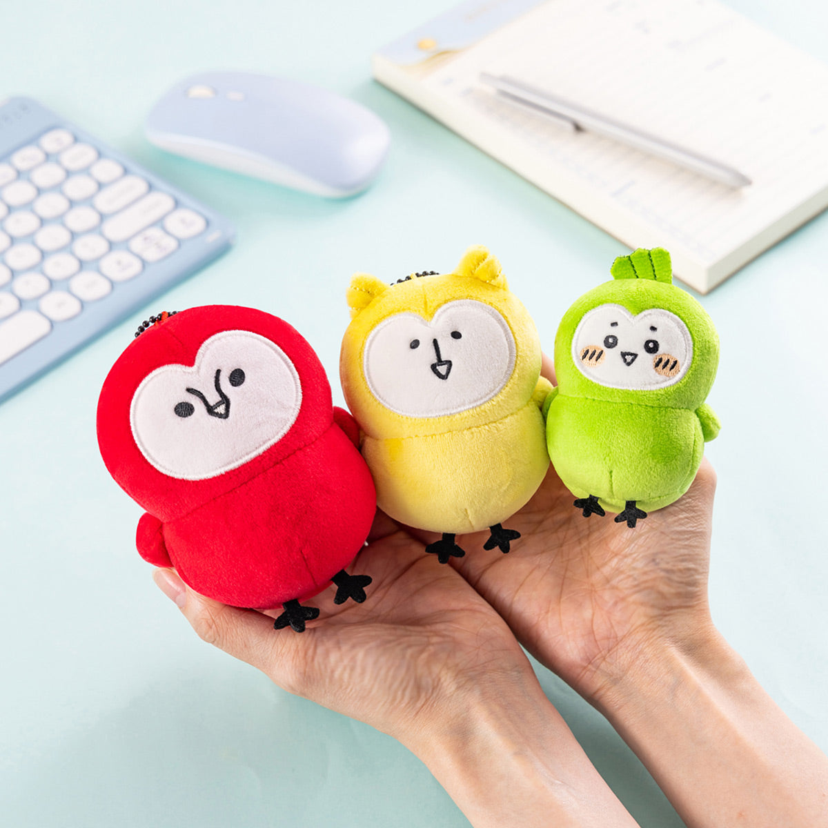 ナガノマ－ケット 雨だねマスコット ローズなくま 宇宙な5人 鳥の三