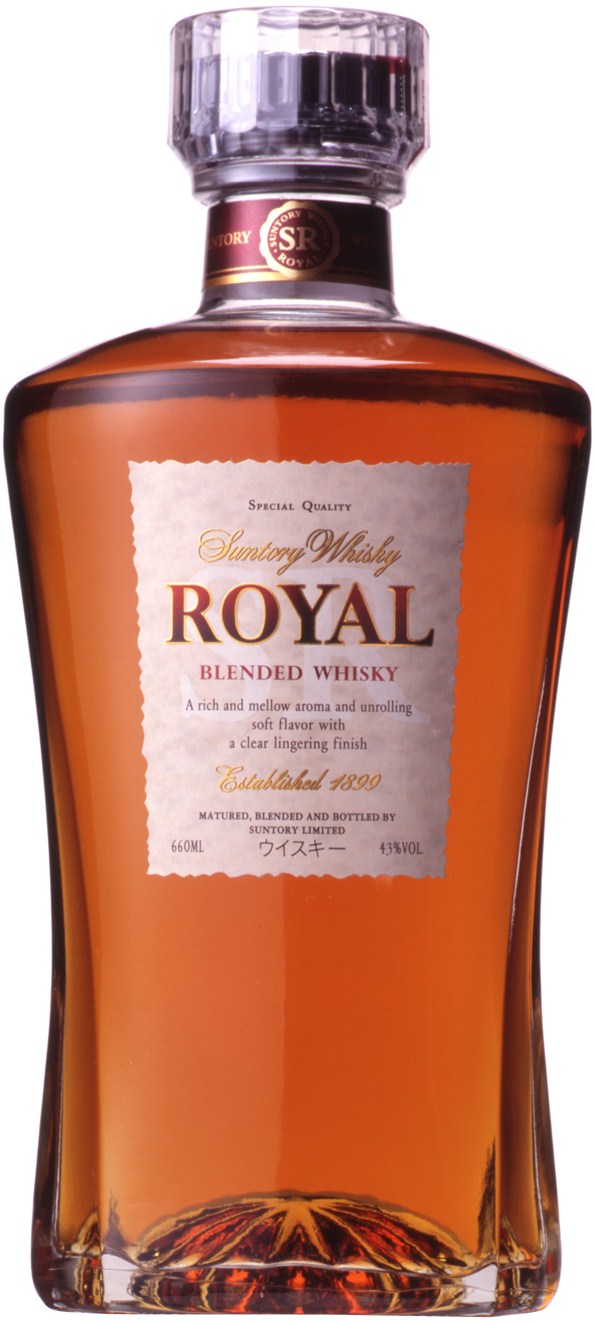 サントリー ブレンデッドウイスキー ローヤル スリムボトル 43度