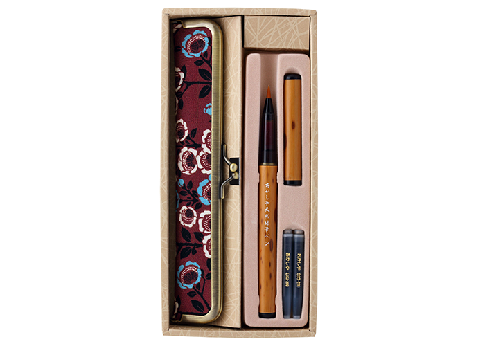 竹 彫刻 亭台楼閣筆箱 書道具 文房具 現代工芸品 美術品 置物 竹 彫刻