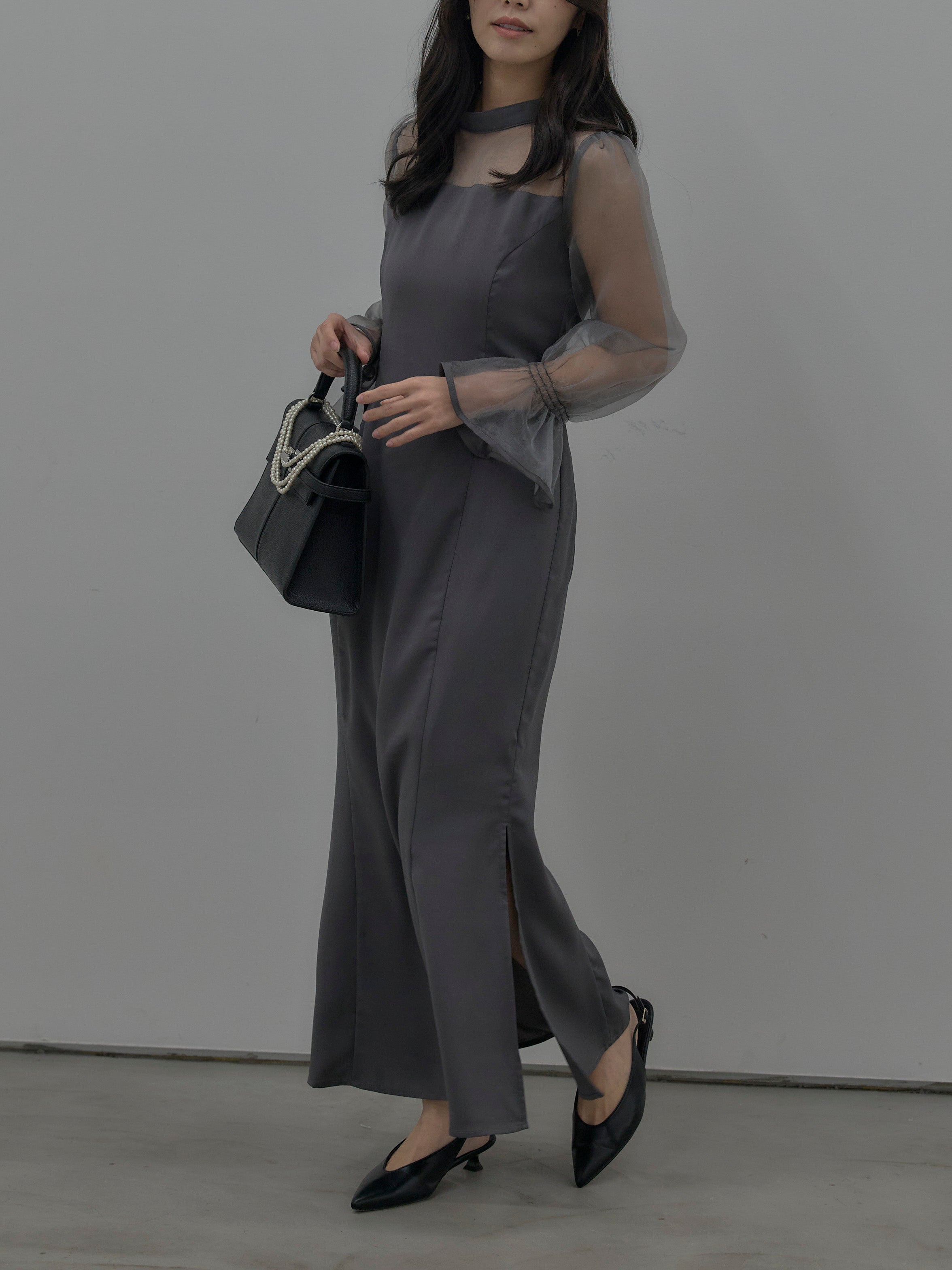 essential】スタンドカラーマーメイドドレス – nairo