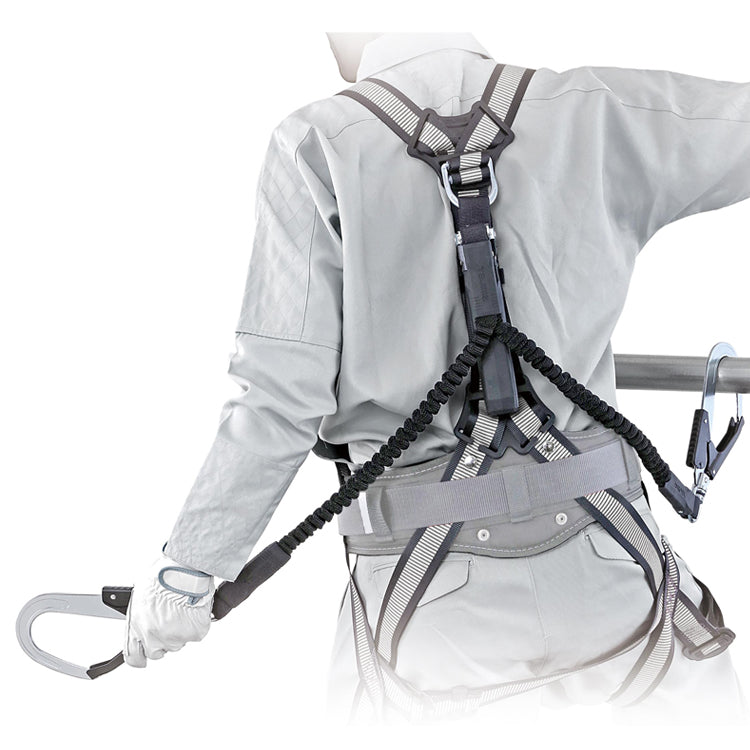 タジマ フルハーネス 安全帯 A1GSMJR-WL2BK ダブルランヤード付 S・M