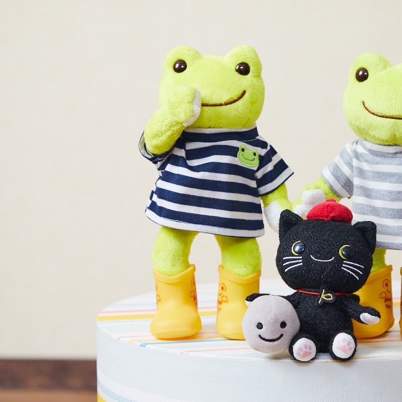 かえるのピクルス ビーンドール用ボーダーTシャツNV （株）飛馬日本