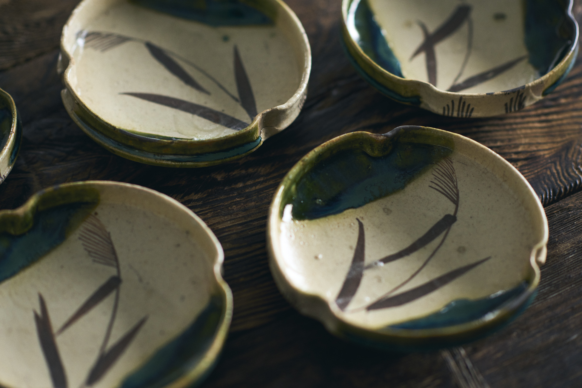 織部平向付 五客組 – 古美術中上