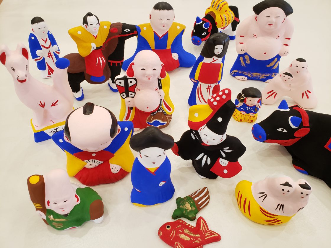 馬乗り小姓 土人形 置物 民芸品 【公式通販】