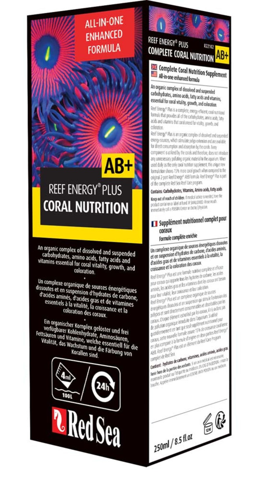 Red Sea Reef Energy Plus AB+ Coral Nutritional Supplement – Nature