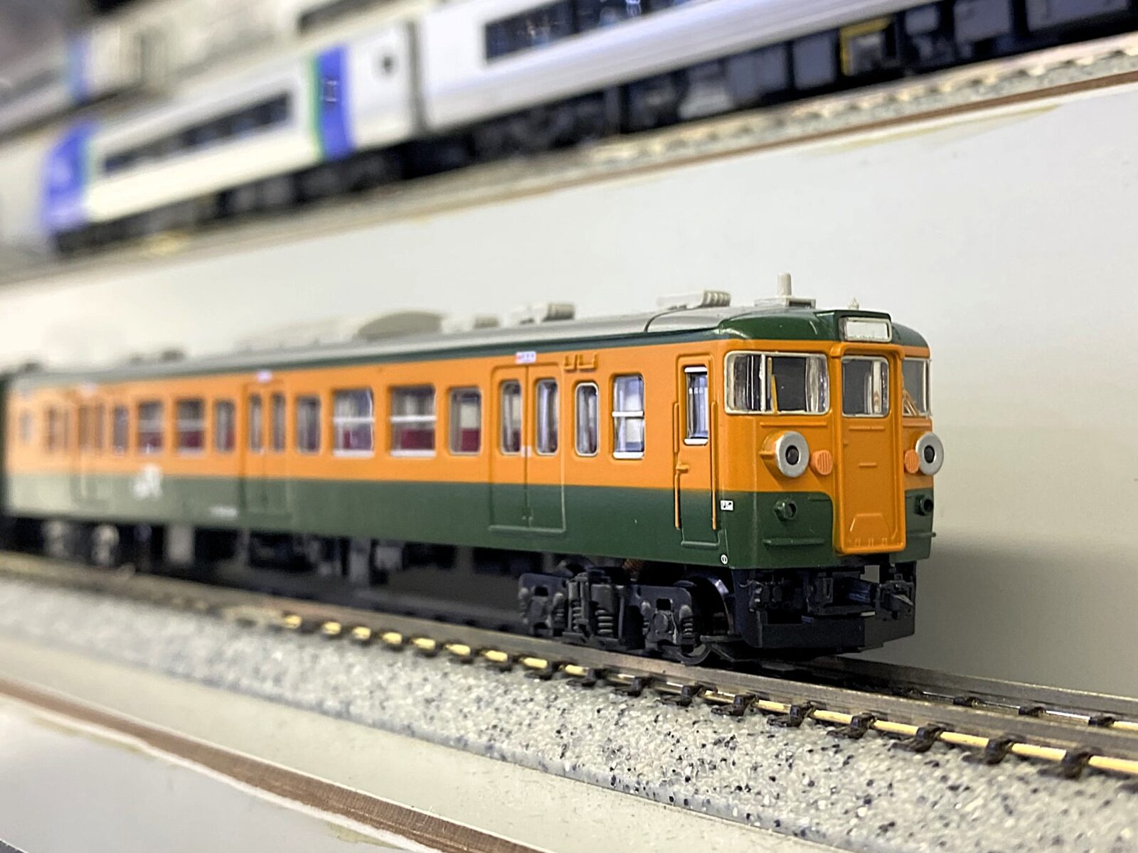 MA】115系0番代 集中冷房車 湘南色 簡易シールドビーム 小山電車区 4両