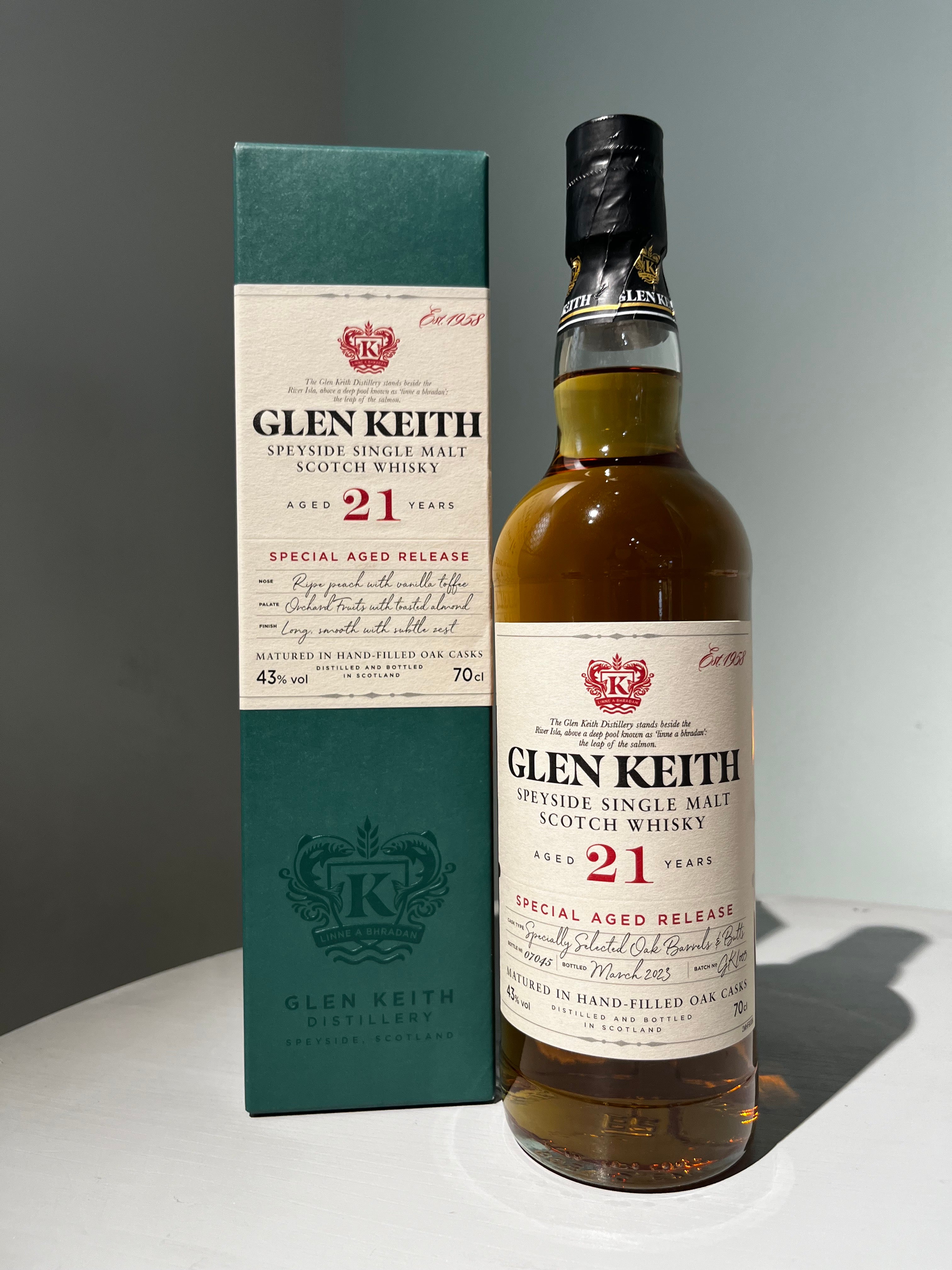グレンキース 21年 GLEN KEITH AGED 21 YEARS – 北海道根本商店