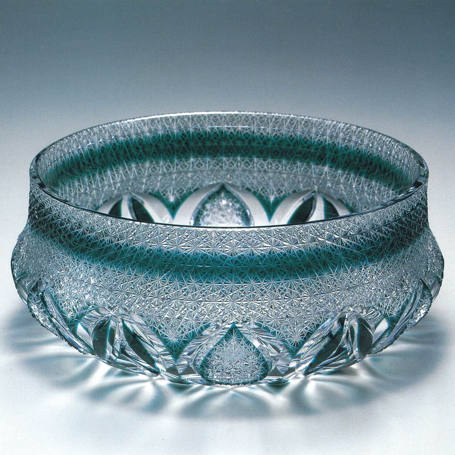 根本幸雄作 江戸の花切子酒器2個セット 根本幸雄作 江戸の花切子酒器2