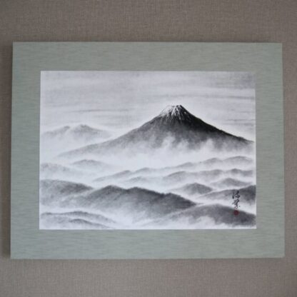 水墨画｜雲海の富士山 - 書道作品・筆文字・習字のご依頼｜書家/書道家