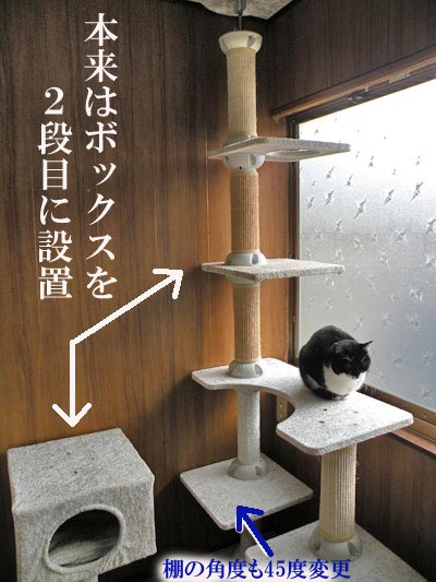 キャットタワー購入記： アイリスオーヤマ【キャットランドCLD-240B