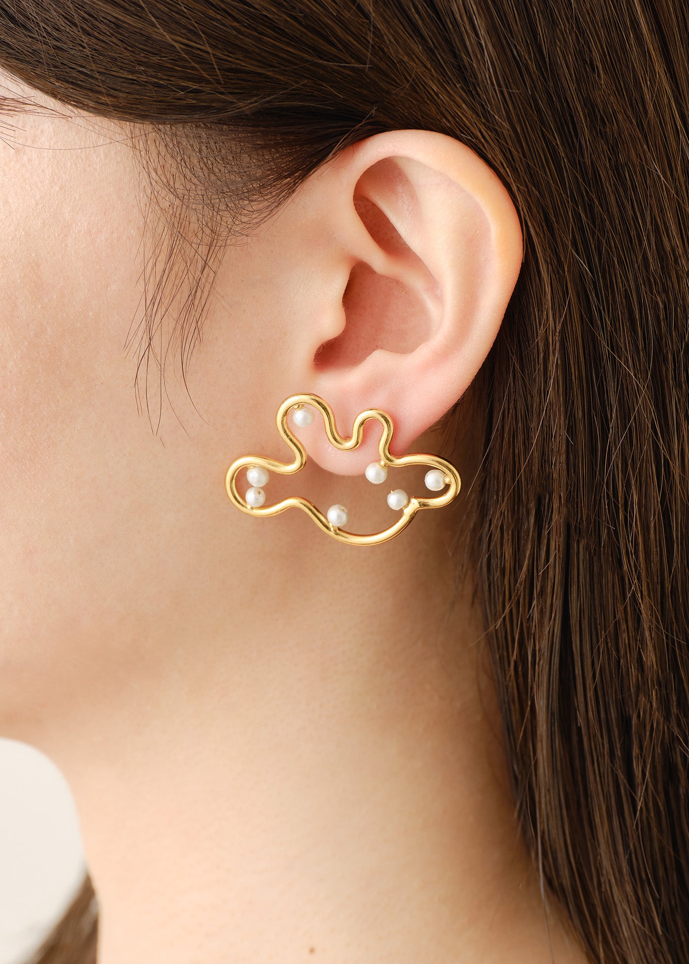 rezi703⭐️Pearlish Dot Pearl Hoopピアス pearlish Dot Pearl Hoop