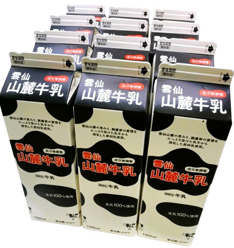 雲仙山麓牛乳12本セット｜エレナネットスーパー｜楽天全国スーパー