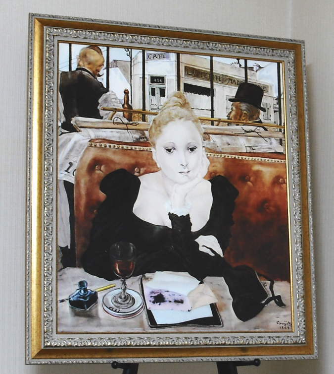 藤田嗣治/レオナール ・フジタ ( カフェ/ Cafe ) 代表作/ 複製画 藤田