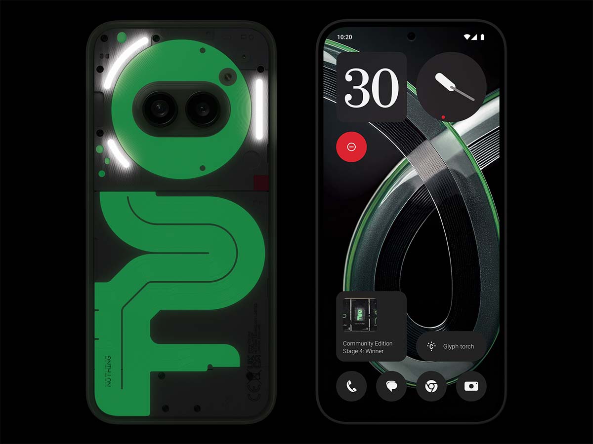 Nothing、暗闇で背面が光るスマホ「Phone（2a）Community Edition