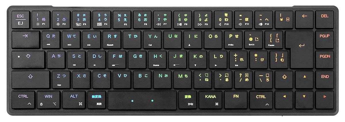 プリンストン、日本語配列の超薄型65%メカニカルキーボード「AirOne