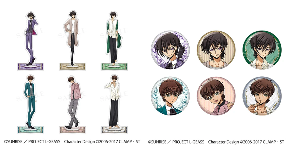 コードギアス スザク 缶バッジ 30個 ファミリーマート スーツ