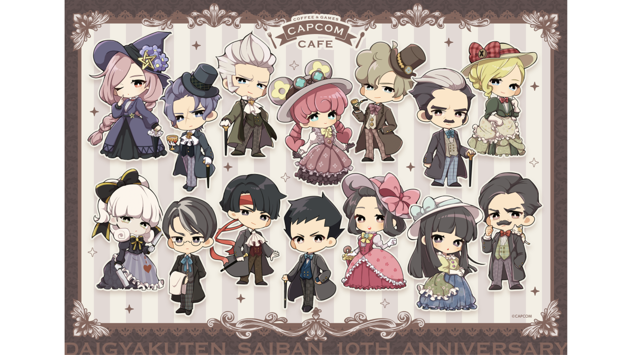 大逆転裁判』10周年記念のコラボをカプコンカフェ池袋店&梅田店にて開催