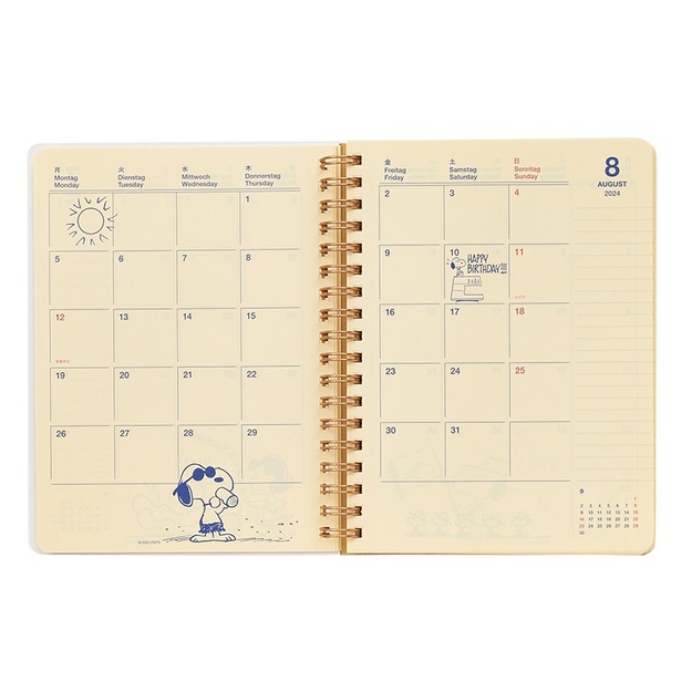 スヌーピーの“10月始まり”ダイアリーが続々登場！PLAZA限定やガント
