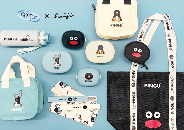 びっくり顔の「ピングー」？松本セイジコラボのランチグッズがかわい