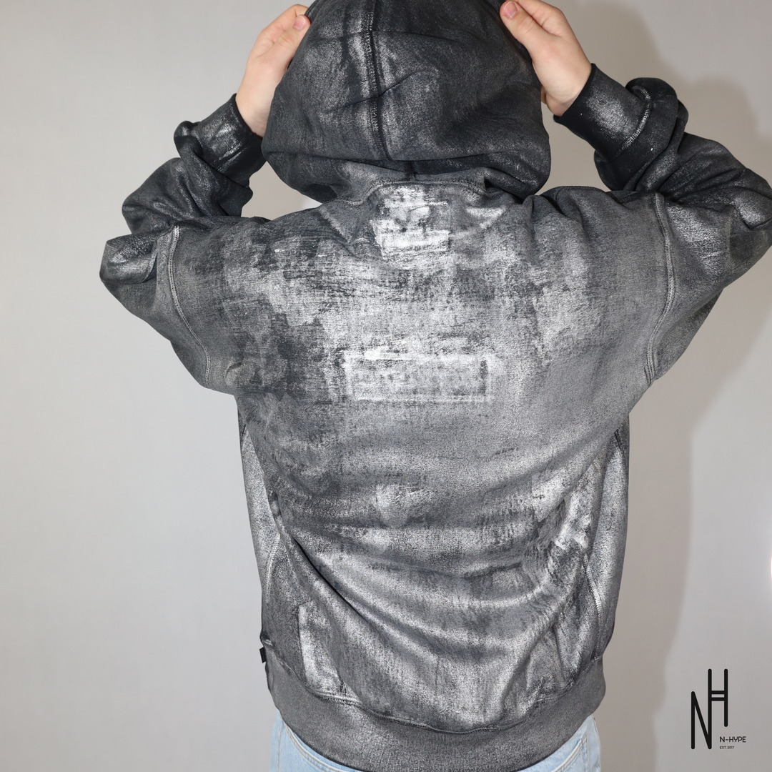 Supreme MM6 Maison Margiela Foil Box Logo Hooded Sweatshirt Black