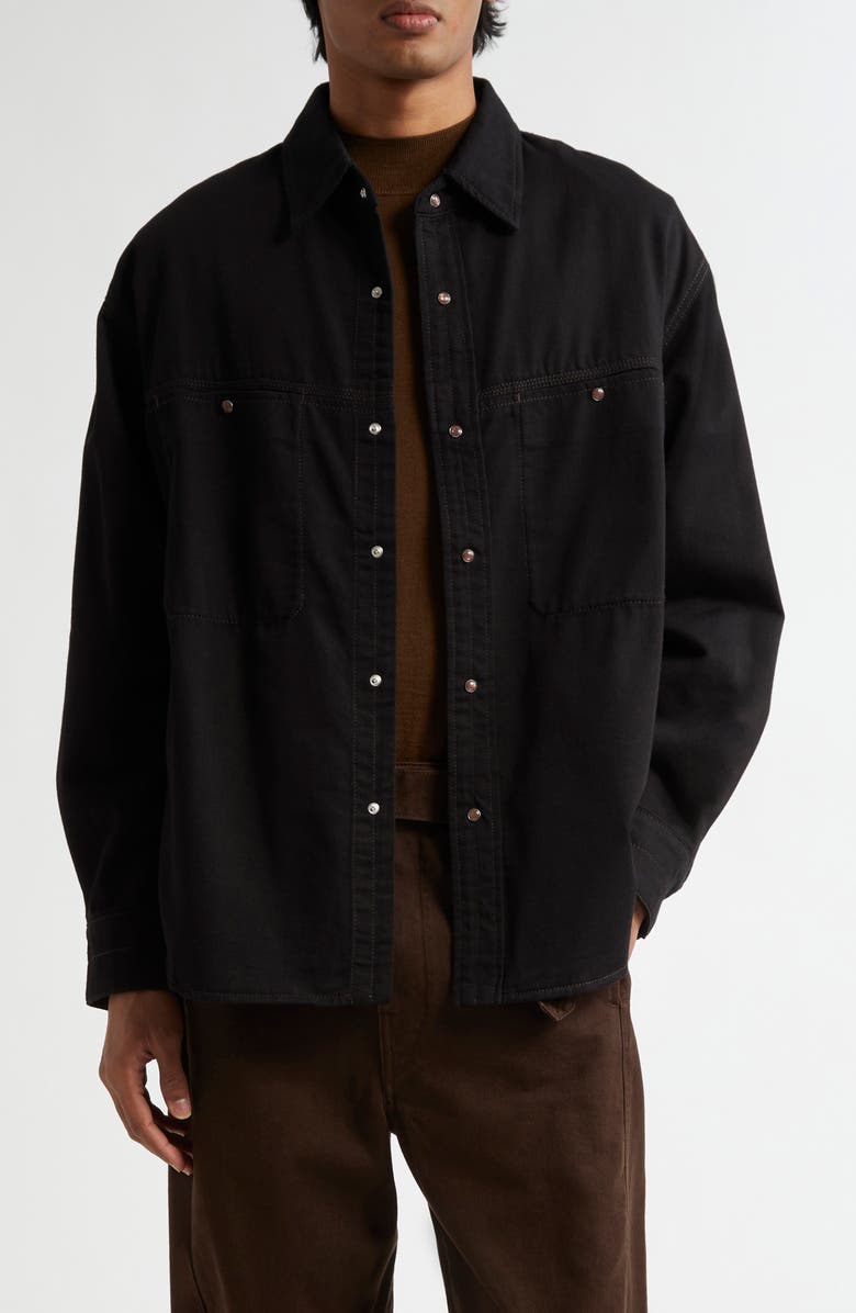 Lemaire Denim Snap-Up Shirt | Nordstrom