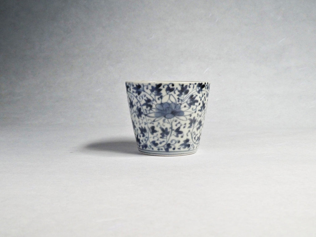 75 セール 伊万里 有田 九谷 鍋島 中国 猪口 のぞき 染付 唐草 75