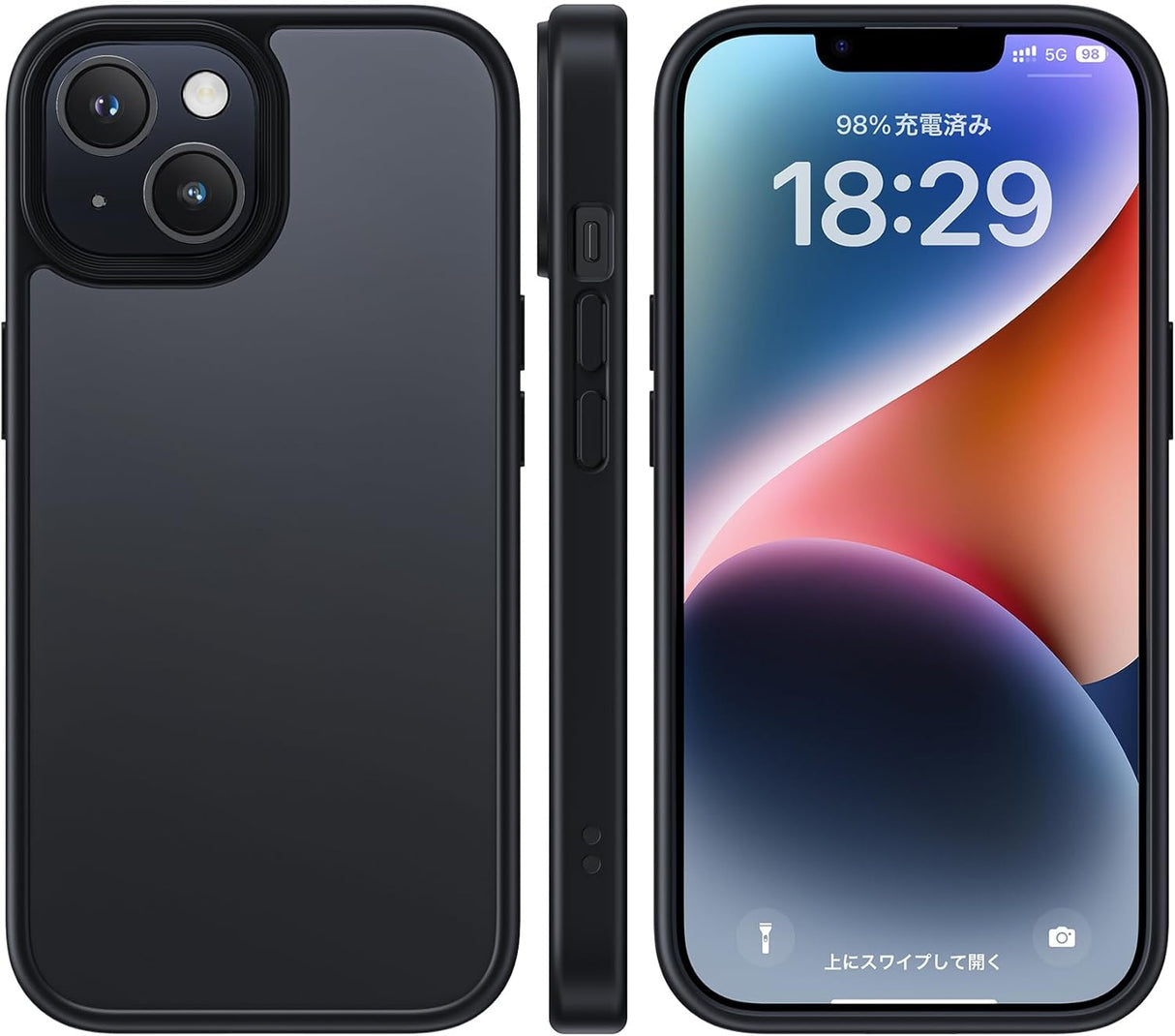 NIMASO 半透明ケース iPhone 13/14用 【TPU・PC】