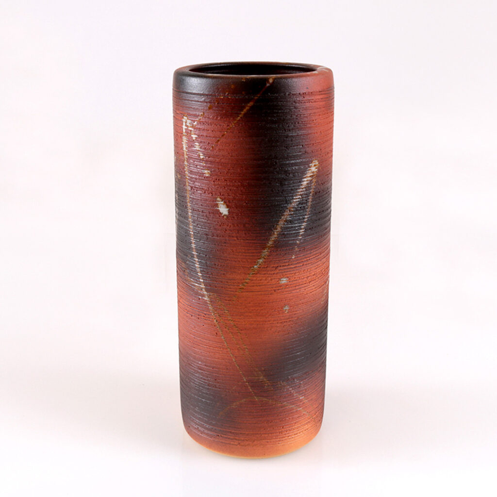 信楽焼の花瓶 10寸火色松皮筒 | 花器と道具 | 日本総合園芸