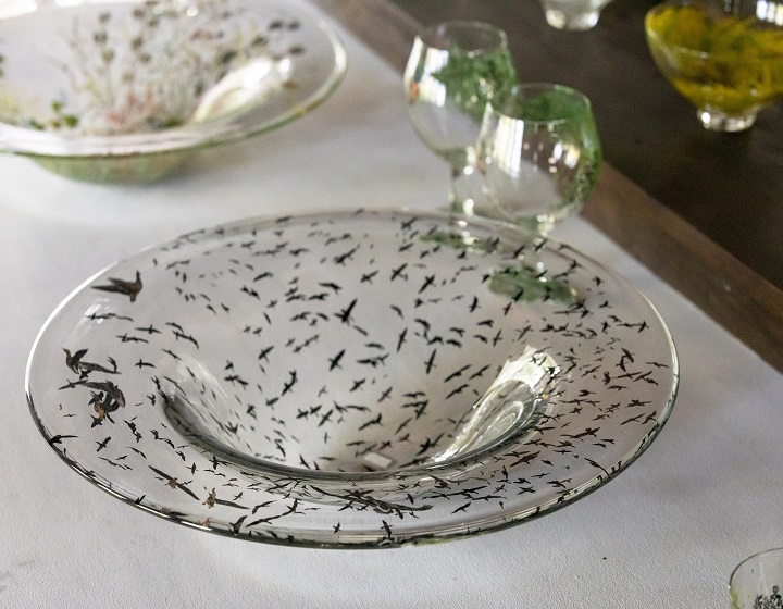 Fenton 1993 手描き冬の風景皿 Fenton 1993 手描き冬の風景皿 - メルカリ