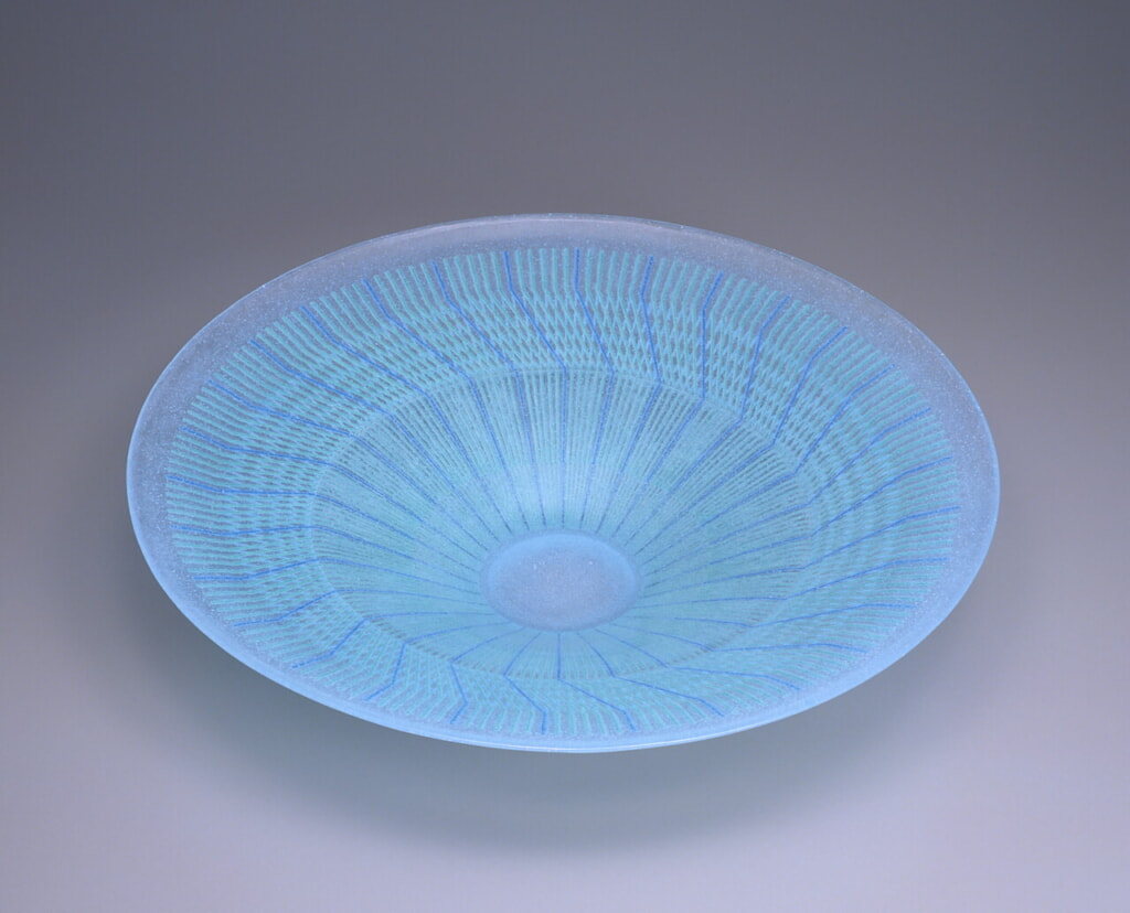 骨董 現代工芸 作家物 パート・ド・ヴェール プレート 中皿 1客