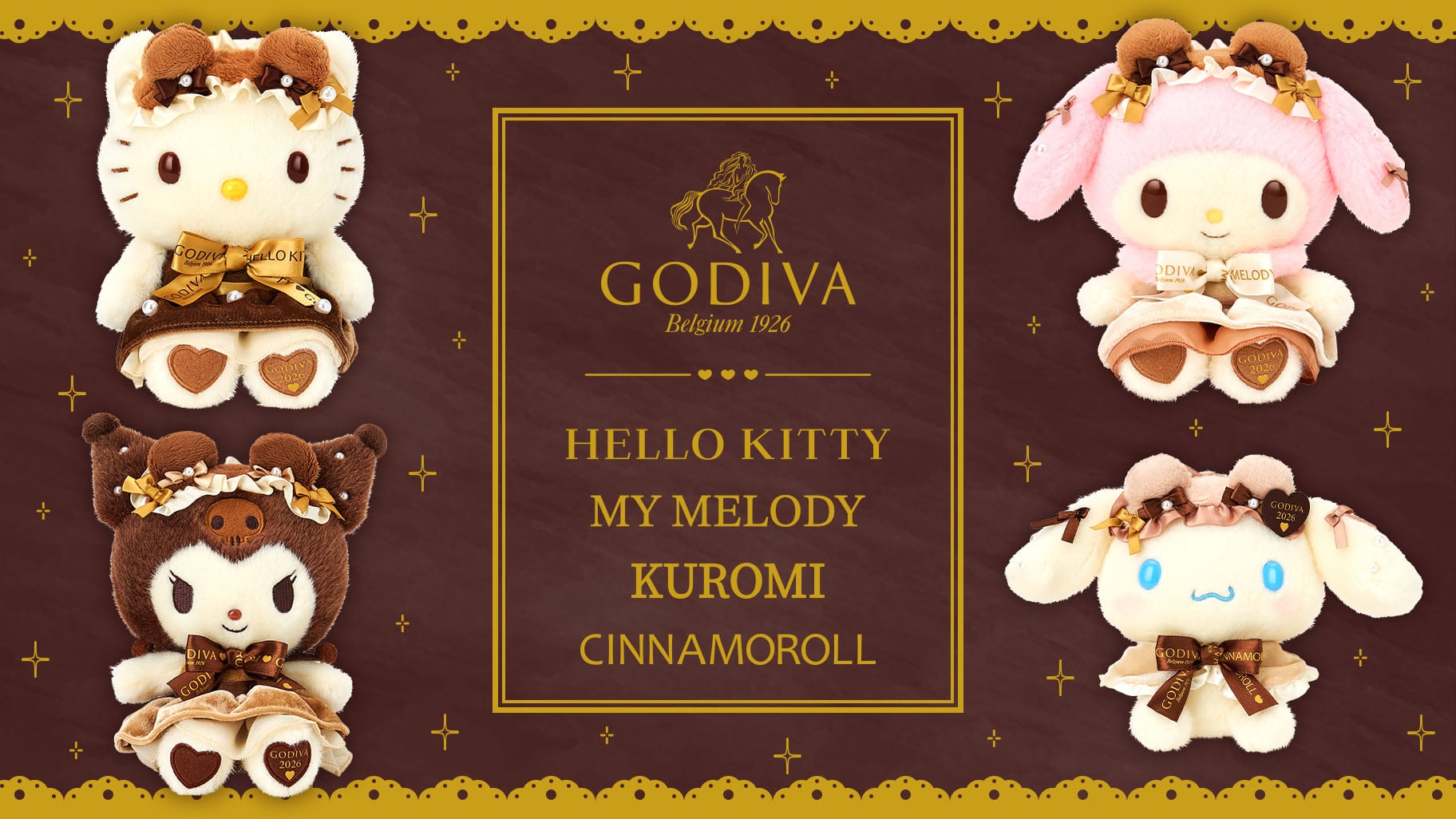 サンリオ×ゴディバ」コラボギフトセットが発売決定！「2026年」年号