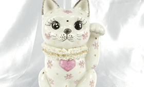 希少 美品 アイリッシュドレスデン 猫 フィギュリン アンティーク