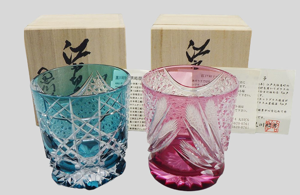 超希少未使用品☆黒川昭男 デキャンタ デカンタ 酒器（切子、江戸切子