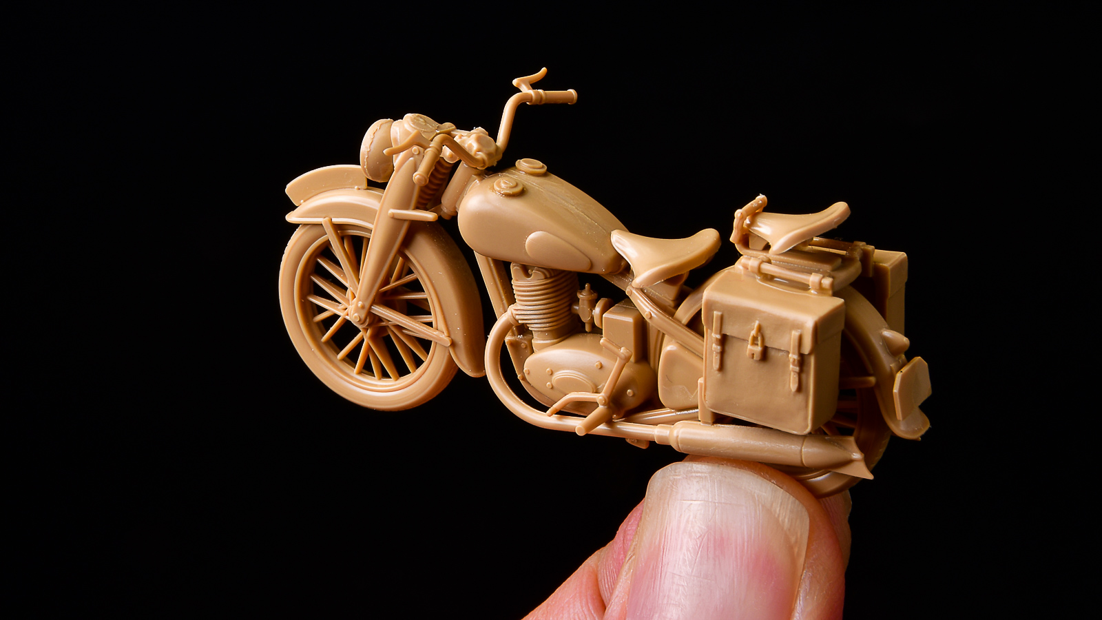 タミヤ（1/35）ドイツ軍用オートバイ野戦伝令セット【完成品】 世界一