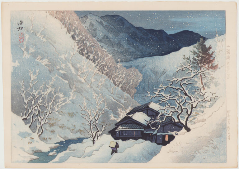 伊東深水、スケッチ画（素描画集4巻p83 no469）【修善寺】 伊東深水