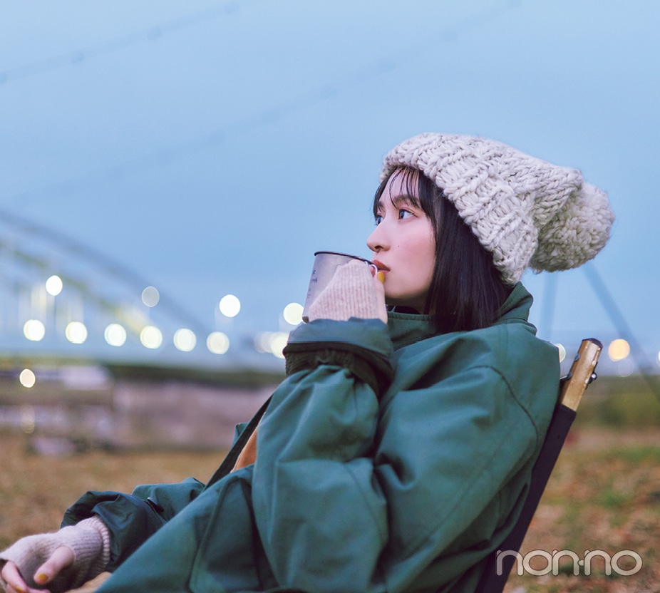 乃木坂46遠藤さくらがたき火をしながらチルタイム！「何事にもあまり